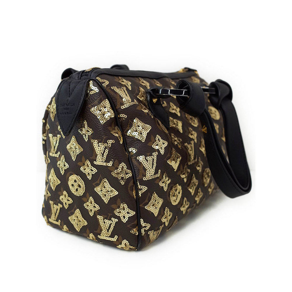 Louis Vuitton Monogram Eclipse Handbag Black Spee… - image 2